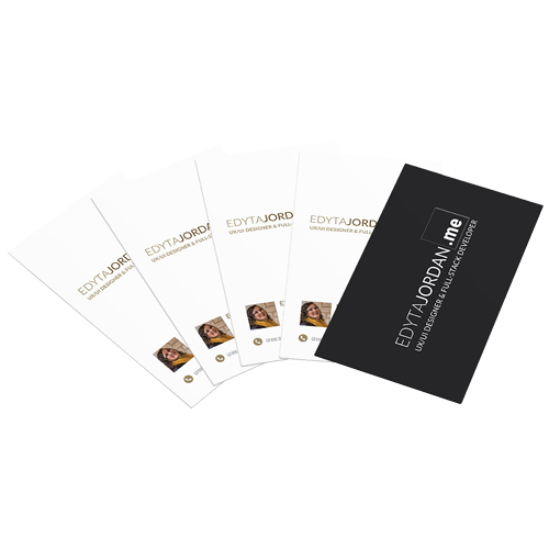Edyta Jordan personal brand logo and business card system